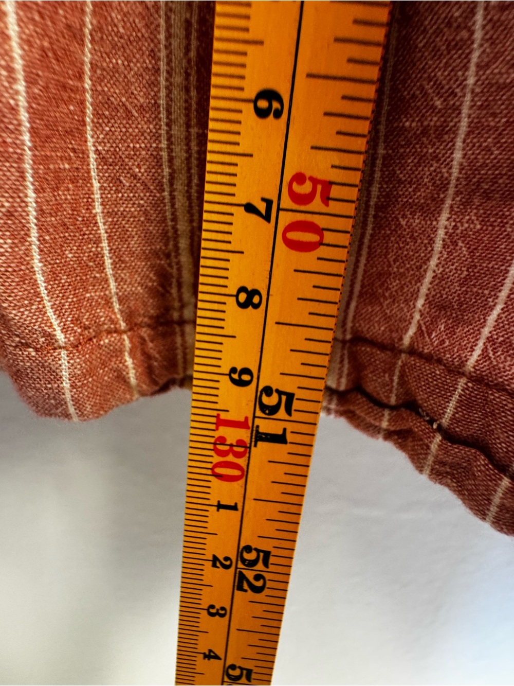 Old Navy Rust Striped Linen Blend Maxi Dress Medium Boho Cottagecore Summer - Picture 14 of 14